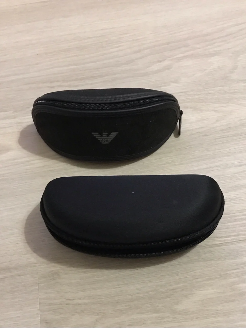 2 Black Zip Eyewear Case Duo